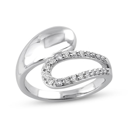 KAY Lab-Grown Diamonds Bypass Fashion Ring 1/4 ct tw Sterling Silver