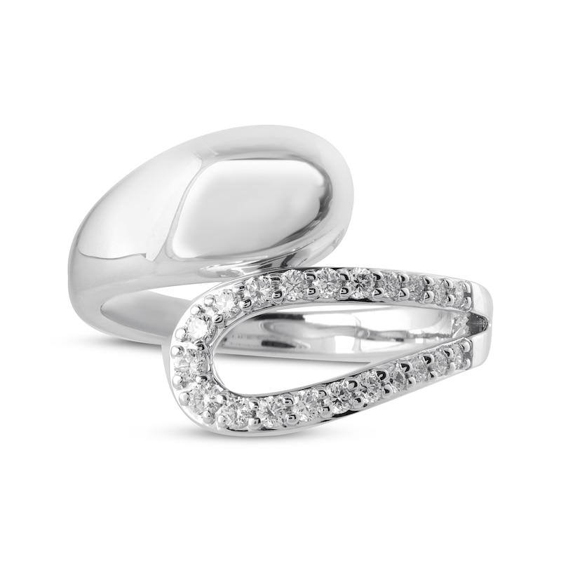 Main Image 3 of KAY Lab-Grown Diamonds Bypass Fashion Ring 1/4 ct tw Sterling Silver