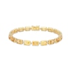 Thumbnail Image 1 of STUDIO BY KAY Baguette-Cut Citrine Bracelet 24K Yellow Gold Vermeil Sterling Silver 7.25"