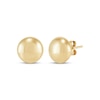 Thumbnail Image 1 of Flat Ball Stud Earrings 14K Yellow Gold 8mm