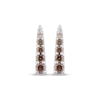 Thumbnail Image 2 of Desert Diamonds Ombré Bar Stud Earrings 1/5 ct tw Sterling Silver