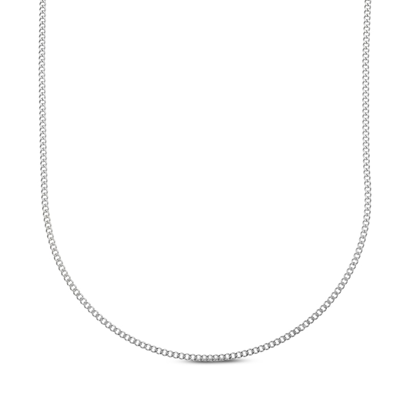 Main Image 1 of 2mm Curb Chain Necklace Stainless Steel 26"