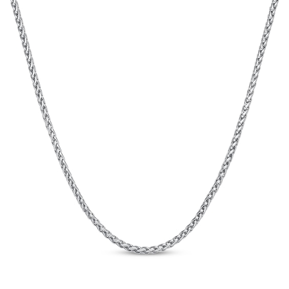 3mm Wheat Chain Necklace Stainless Steel 26"