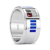 Thumbnail Image 2 of Star Wars R2-D2 Garnet & Diamond Accent Ring Sterling Silver