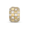 Thumbnail Image 1 of STUDIO BY KAY Lab-Grown Diamond Checkerboard Rondelle Charm 3/8 ct tw 24K Yellow Gold Vermeil Sterling Silver