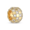 Thumbnail Image 2 of STUDIO BY KAY Lab-Grown Diamond Checkerboard Rondelle Charm 3/8 ct tw 24K Yellow Gold Vermeil Sterling Silver