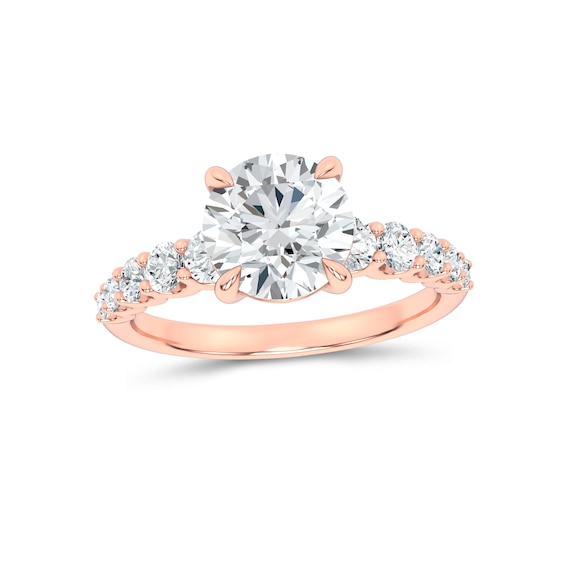 Now + Forever Lab-Grown Diamond Engagement Ring Setting 5/8ct tw 14K Rose Gold
