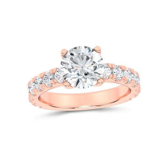 Now + Forever Natural Diamond Bridal Set Setting 1-1/5 ct tw 14K Rose Gold