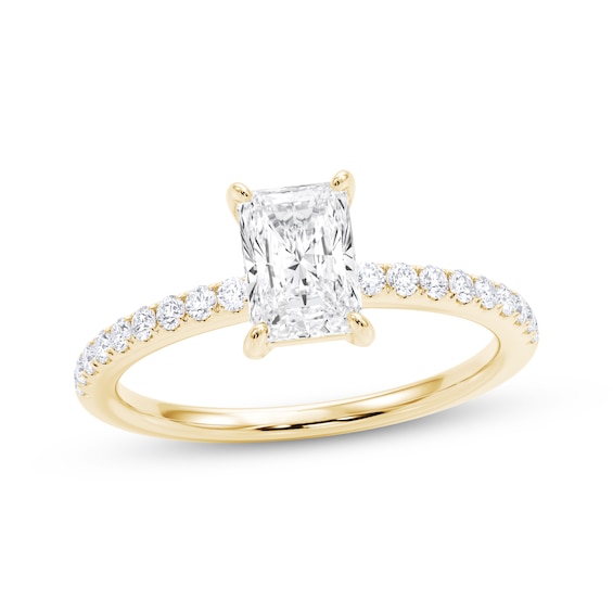 Now + Forever Certified Radiant-Cut Diamond Engagement Ring / ct tw 14K Gold