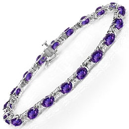 Oval Bar Birthstone Bracelet (2 Stones)