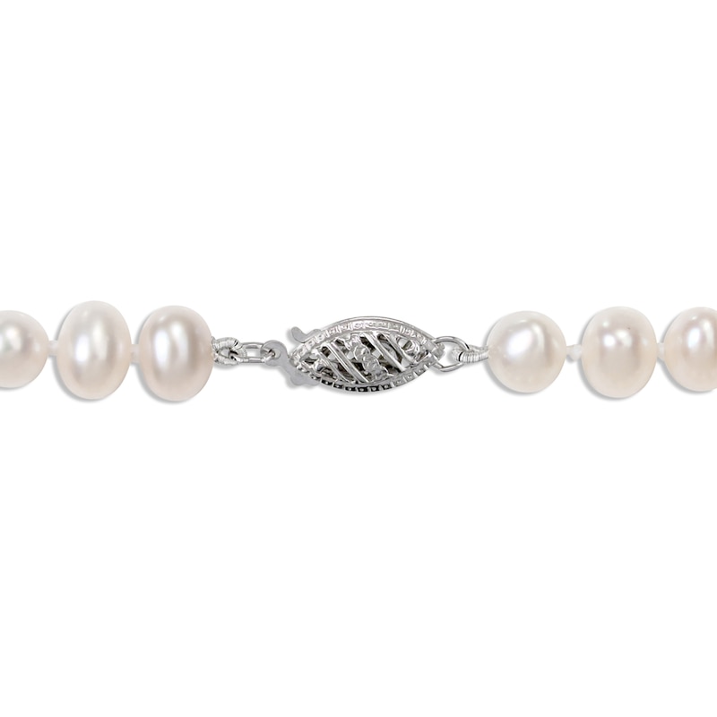 Main Image 3 of Cultured Pearl Necklace Sterling Silver