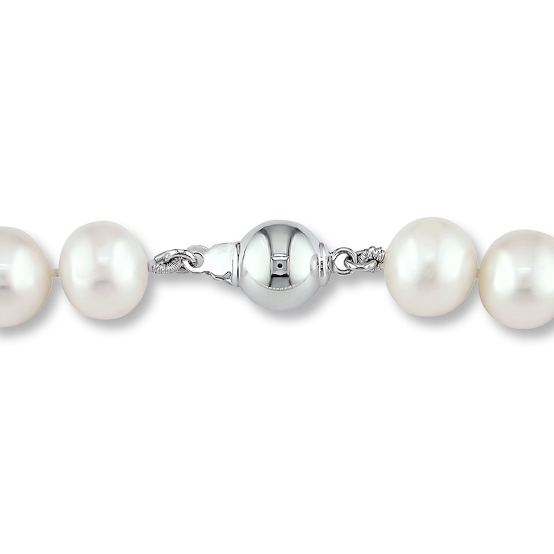 Main Image 2 of Cultured Pearl Necklace Sterling Silver
