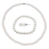 Thumbnail Image 1 of Cultured Pearl Set Necklace, Bracelet & Earrings Sterling Silver