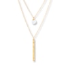 Thumbnail Image 1 of Layered Necklace Cultured Pearl 10K Yellow Gold