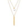 Thumbnail Image 3 of Layered Necklace Cultured Pearl 10K Yellow Gold
