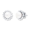 Cultured Pearl Earrings Sterling Silver