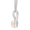 Thumbnail Image 1 of Cultured Pearl Necklace Sterling Silver/10K Rose Gold