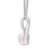 Thumbnail Image 2 of Cultured Pearl Necklace Sterling Silver/10K Rose Gold