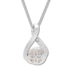 Thumbnail Image 4 of Cultured Pearl Necklace Sterling Silver/10K Rose Gold