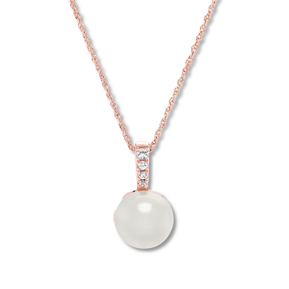 Freshwater Cultured Pearl Necklace 10K Rose Gold | Kay