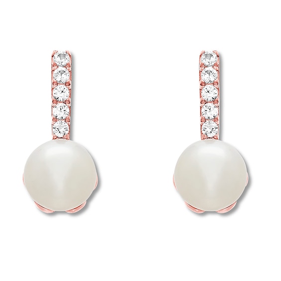 Freshwater Cultured Pearl Earrings 10K Rose Gold