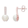 Thumbnail Image 1 of Freshwater Cultured Pearl Earrings 10K Rose Gold