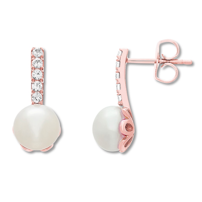 Freshwater Cultured Pearl Earrings 10K Rose Gold