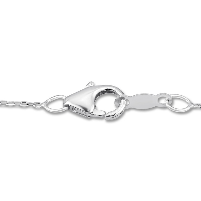 Main Image 3 of Cultured Tahitian Pearl & Diamond Necklace 10K White Gold