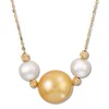 Thumbnail Image 0 of Cultured South Sea Golden Pearl Necklace 14K Yellow Gold