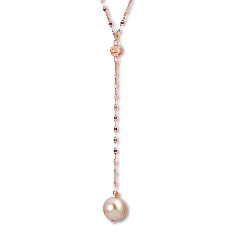 Main Image 1 of Freshwater Cultured Pearl Necklace 14K Rose Gold