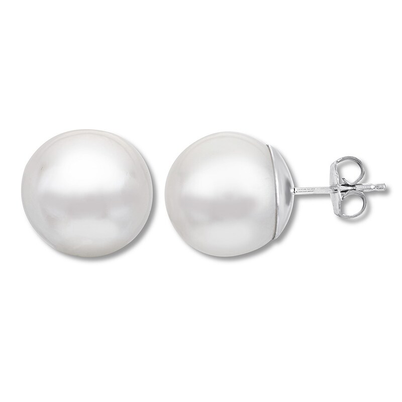 Natural Freshwater Pearl and Faceted Garnets in Sterling Silver findings and studs