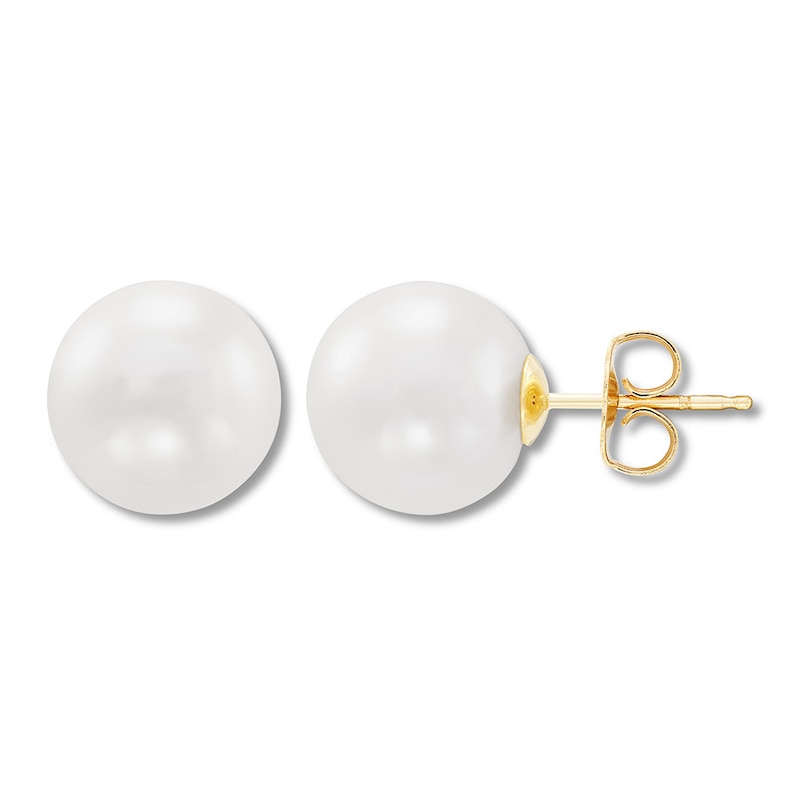Main Image 2 of Cultured Pearl Earrings 10K Yellow Gold