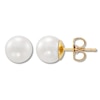Thumbnail Image 1 of Cultured Pearl Stud Earrings 10K Yellow Gold 7 x 7.5mm