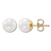 Cultured Pearl Stud Earrings 10K Yellow Gold 7 x 7.5mm | Kay