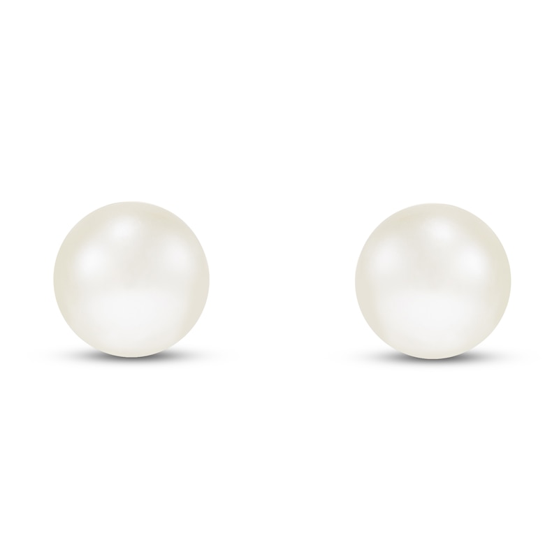 Children's Cultured Pearl Earrings 14K Yellow Gold