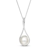 Thumbnail Image 0 of Cultured Pearl Swirl Necklace Sterling Silver 18"