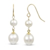 Thumbnail Image 0 of Cultured Pearl Dangle Earrings 14K Yellow Gold