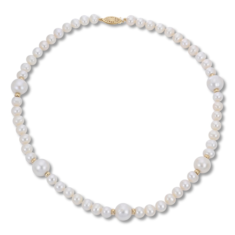 Main Image 2 of Cultured Pearl Necklace 14K Yellow Gold 18&quot;