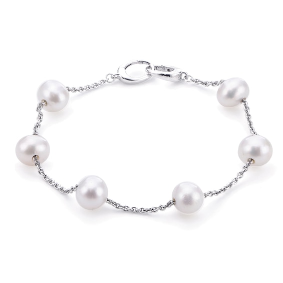 Cultured Pearl Bracelet Sterling Silver 7.5\