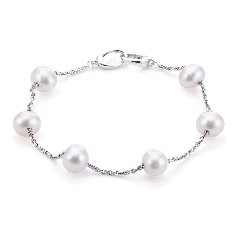 Cultured Pearl Bracelet Sterling Silver 7.5\