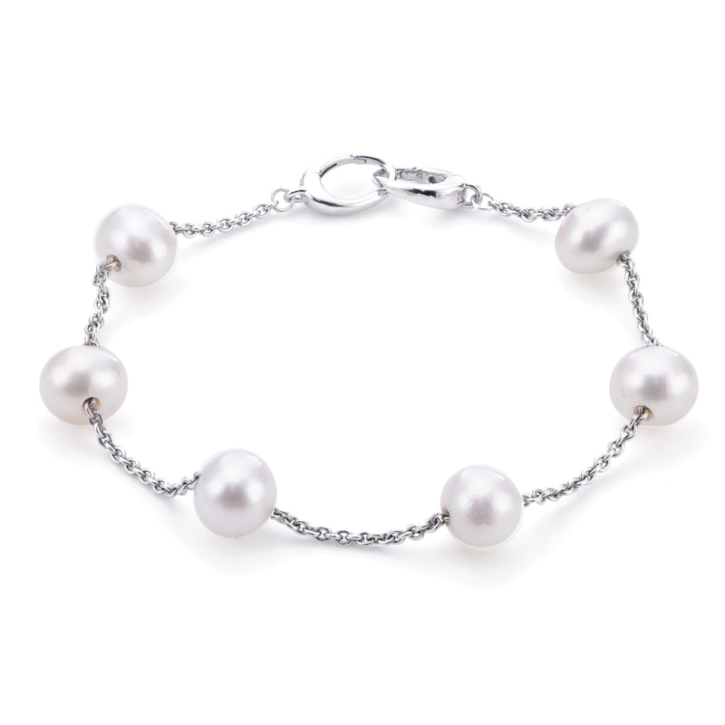 Main Image 1 of Cultured Pearl Bracelet Sterling Silver 7.5&quot;