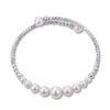 Thumbnail Image 1 of Graduated Cultured Pearl Bangle Sterling Silver