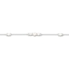 Thumbnail Image 2 of Cultured Pearl & Diamond Bracelet 1/10 ct tw Sterling Silver 7.5"