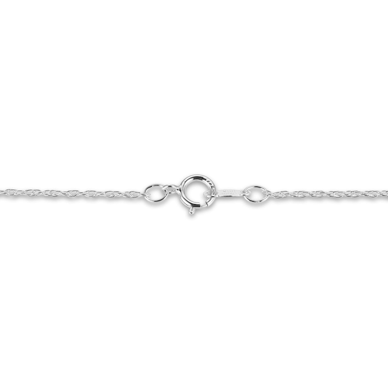 Main Image 4 of Cultured Pearl Cluster Necklace Round-Cut Sterling Silver 18&quot;