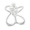 Thumbnail Image 0 of Cultured Pearl Cluster Ring Sterling Silver