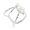 Thumbnail Image 1 of Cultured Pearl Cluster Ring Sterling Silver