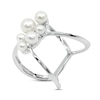 Thumbnail Image 2 of Cultured Pearl Cluster Ring Sterling Silver