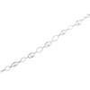 Thumbnail Image 2 of Cultured Pearl & White Lab-Created Sapphire Bracelet Sterling Silver 7.5&quot;