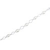 Thumbnail Image 1 of Cultured Pearl & White Lab-Created Sapphire Bracelet Sterling Silver 7.5"