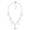 Thumbnail Image 2 of Cultured Pearl Dangle Necklace Sterling Silver 18&quot;